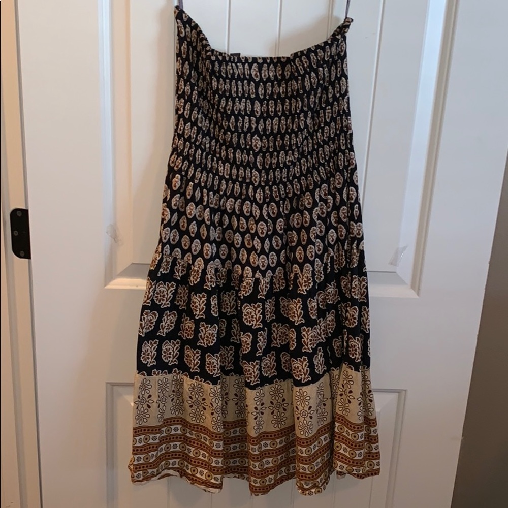 Strapless summer dress